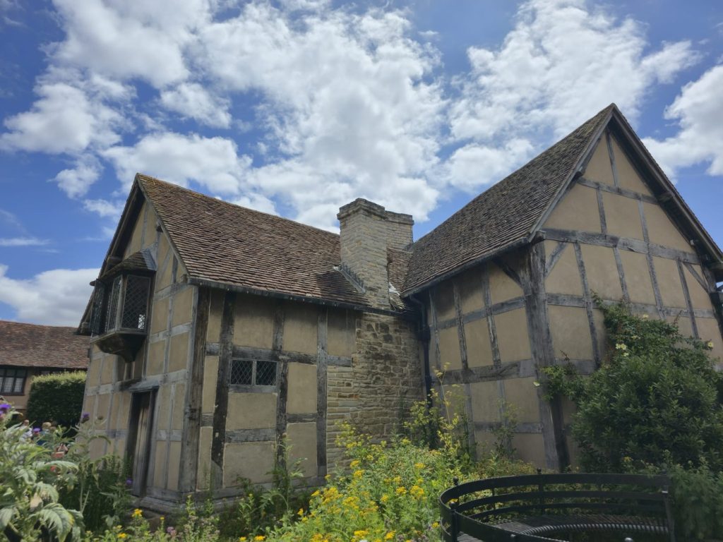 Shakespeare's Birthplace on a sunny day in Stratford-upon-Avon